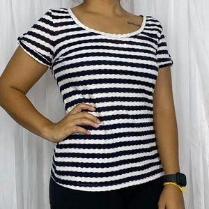 The Limited Navy Striped Top